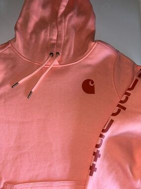 NEW carhartt Coral Pink Pullover Hoodie